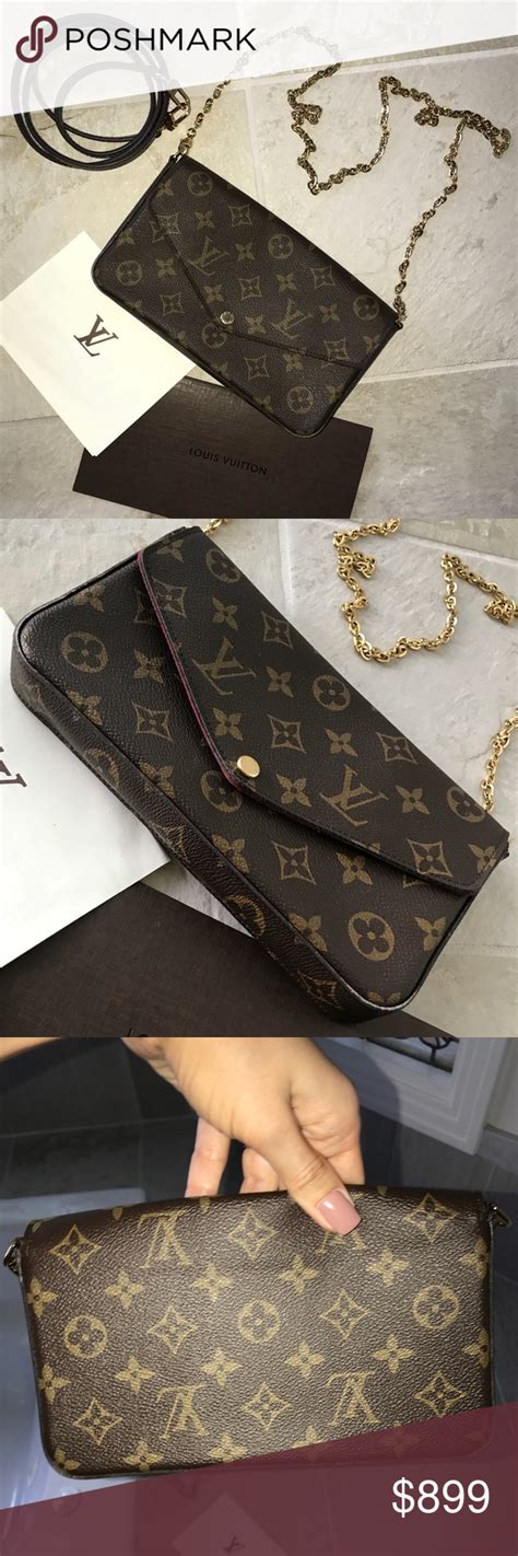 louis vuitton crossbody with gold chain|louis vuitton félicie chain.